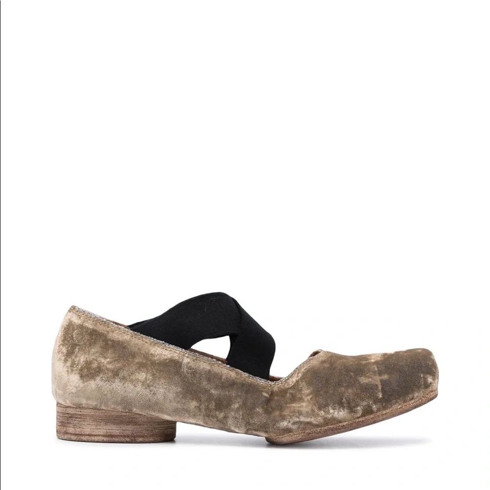 Uma Wang velvet cross strap ballerinas EU39 NWT - Picture 2 of 14